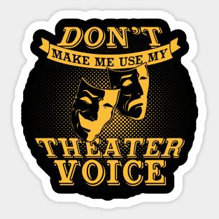 Funny Theater Actor Actress Gift Sticker